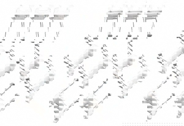 Cable Staples; Leg Length (Inch): 3 ; Overall Width (Inch): 1/2 ; Overall Width (mm): 13 ; Saddle Material: Plastic ; Staple Shape: Square ; Color: Gray